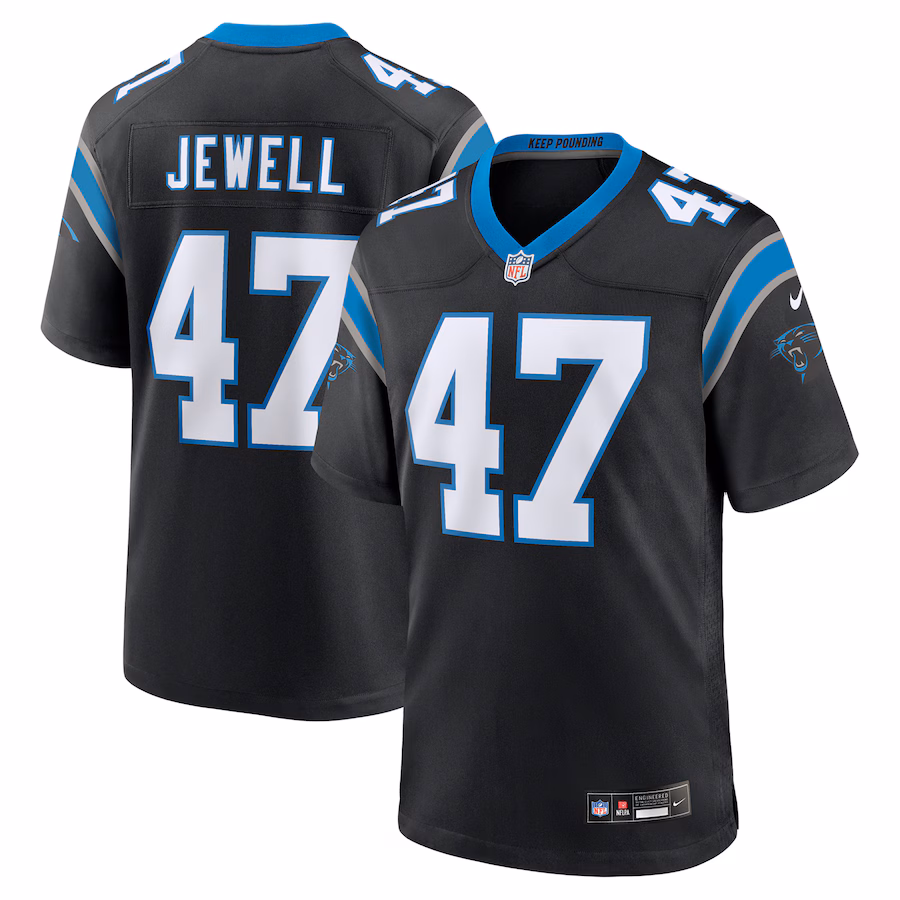 Men's Carolina Panthers Josey Jewell Nike Black Game Jersey