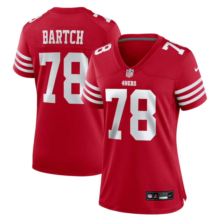 Women's San Francisco 49ers Ben Bartch Nike Scarlet Game Jersey