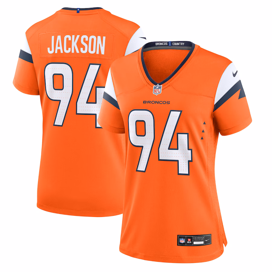 Women's Denver Broncos Jordan Jackson Nike Orange Team Game Jersey