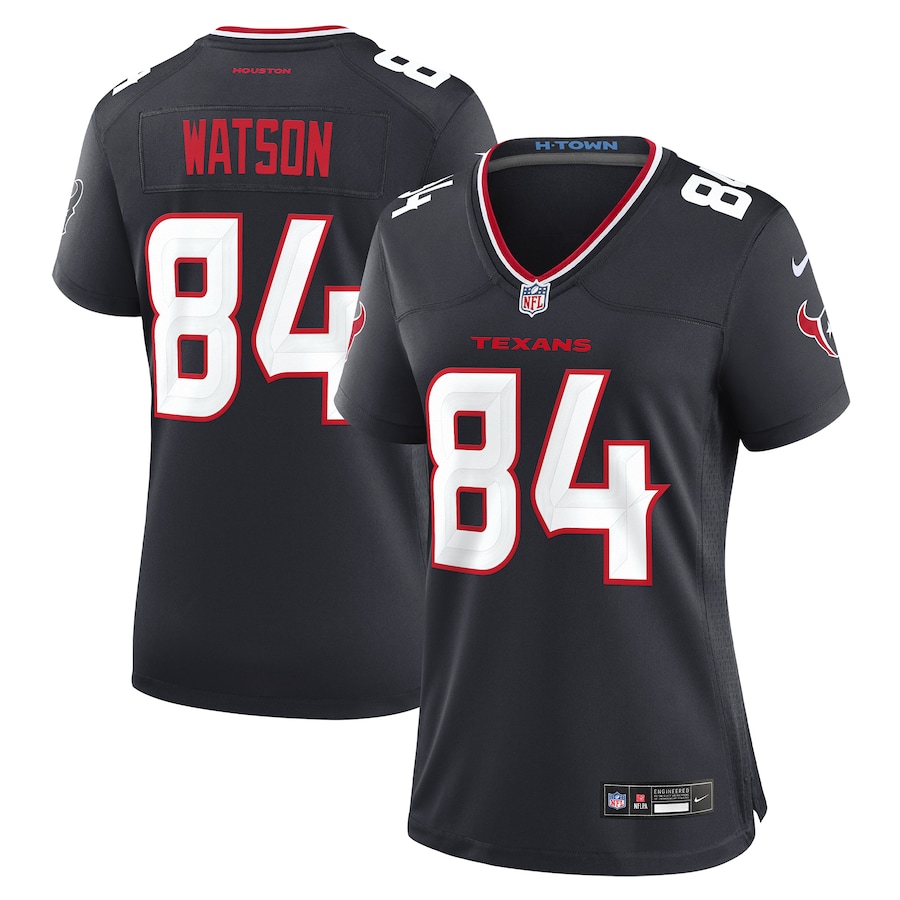 Women's Houston Texans Justin Watson Nike Navy Team Game Jersey