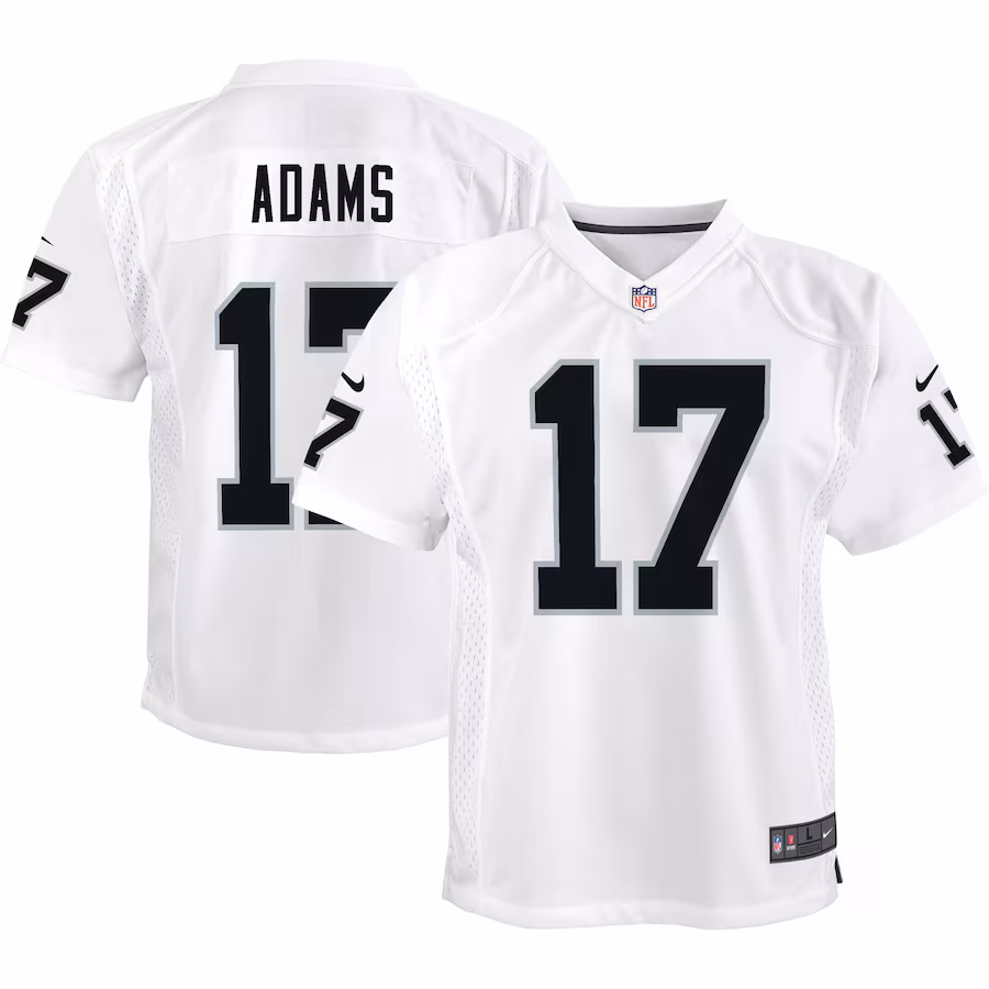 Youth Las Vegas Raiders Davante Adams Nike White Game Jersey