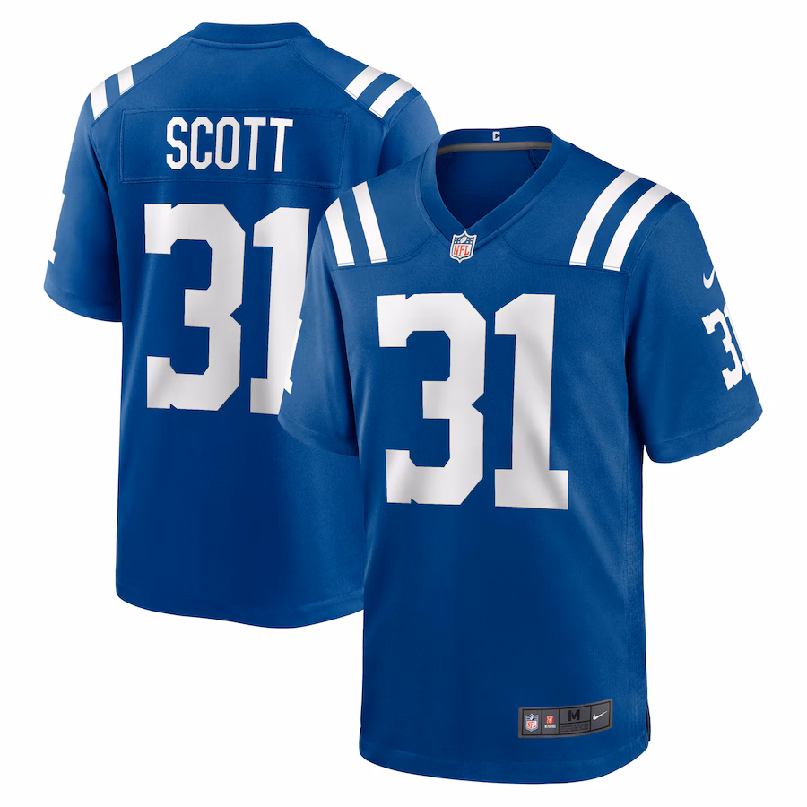 Men's Indianapolis Colts Daniel Scott Nike Royal Game Jersey