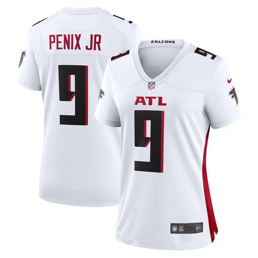 Women's Atlanta Falcons Michael Penix Jr. Nike White Game Jersey