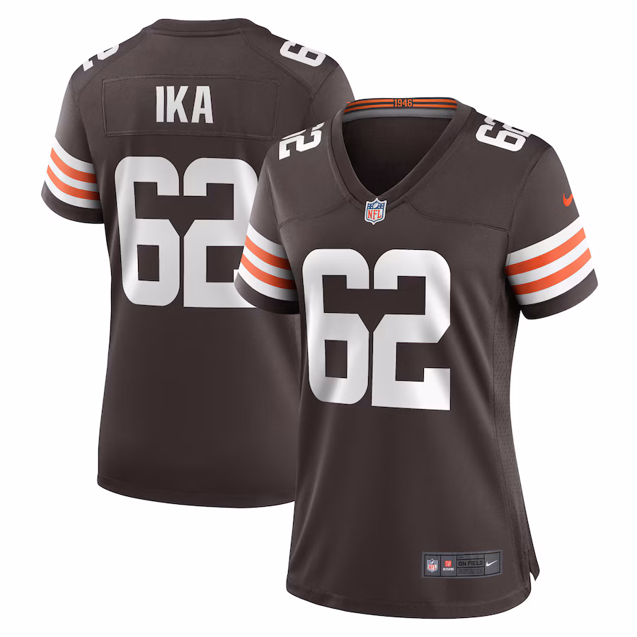Women's Cleveland Browns Siaki Ika Nike Brown Team Game Jersey
