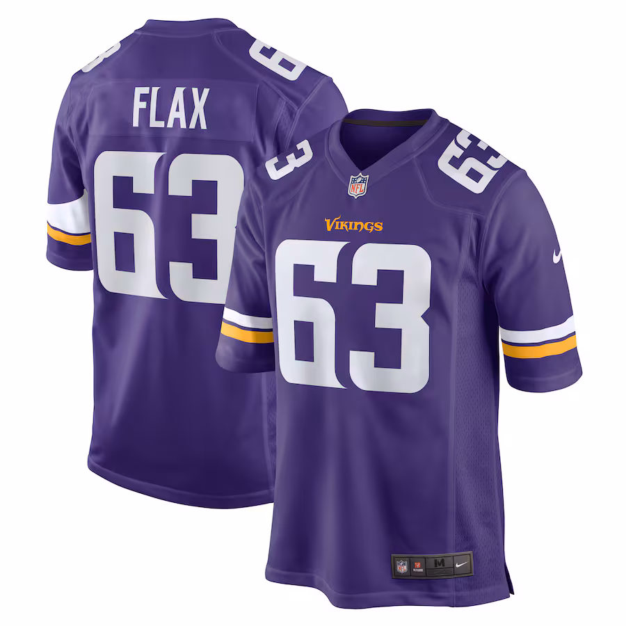 Men's Minnesota Vikings Jeremy Flax Nike Purple Game Jersey
