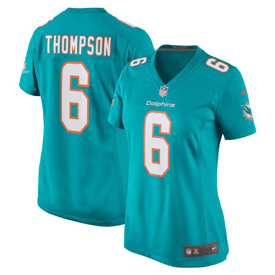 Women's Miami Dolphins Skylar Thompson Nike Aqua Team Game Jersey