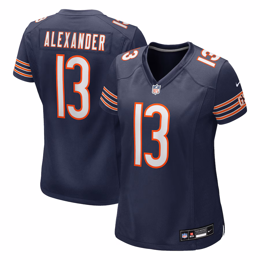 Women's Chicago Bears Maurice Alexander Nike Navy Team Game Jersey