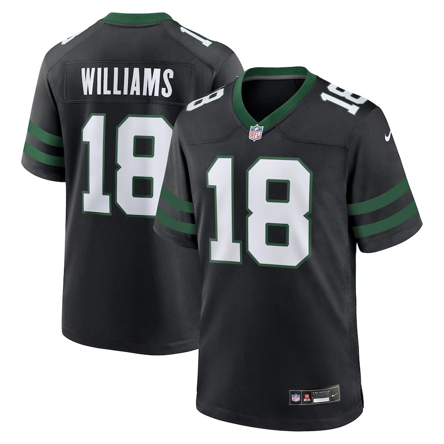 Men's New York Jets Mike Williams Nike Legacy Black  Alternate Game Player Jersey