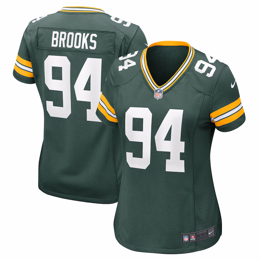 Women's Green Bay Packers Karl Brooks Nike Green Game Jersey