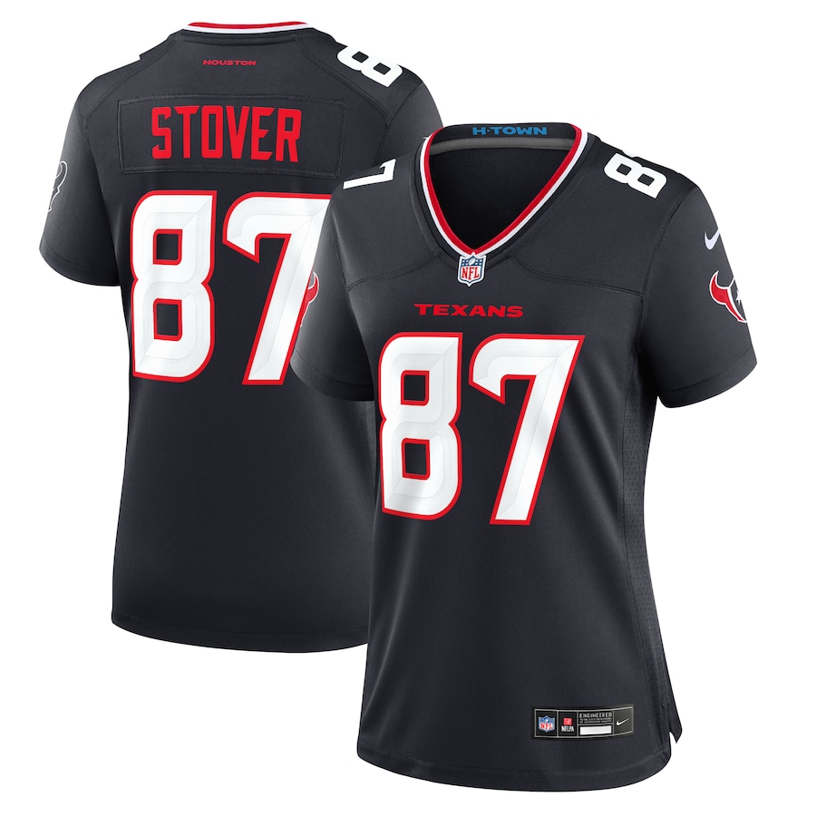 Women's Houston Texans Cade Stover Nike  Navy Game Jersey