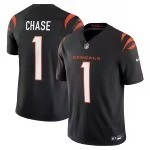 Men's Cincinnati Bengals Ja'Marr Chase Nike Black Vapor F.U.S.E. Limited Jersey