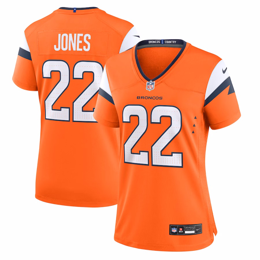 Women's Denver Broncos Brandon Jones Nike Orange Team Game Jersey