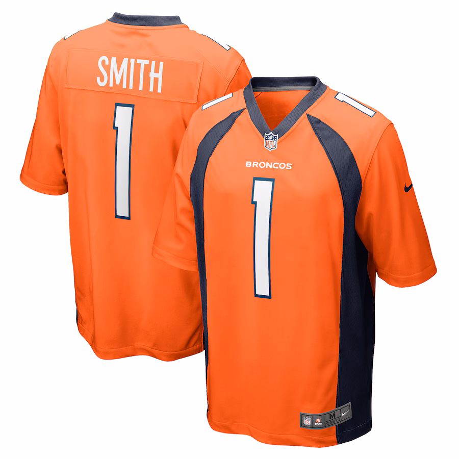 Men's Denver Broncos Tremon Smith Nike Orange Game Jersey