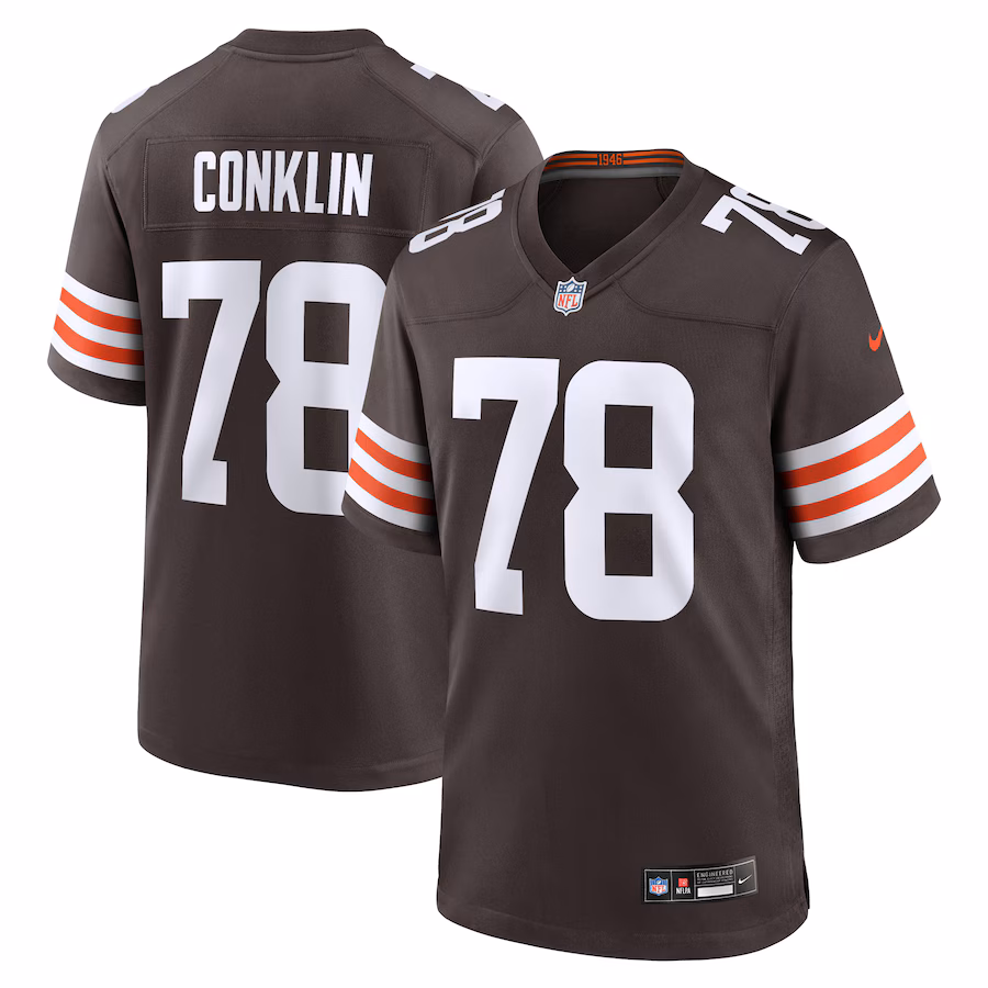 Men's Cleveland Browns Jack Conklin Nike Brown Team Game Jersey