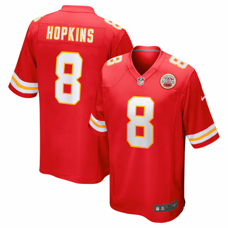 Men's Kansas City Chiefs DeAndre Hopkins Nike Red Player Game Jersey