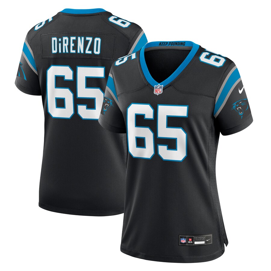 Women's Carolina Panthers J.D. DiRenzo Nike Black Game Jersey