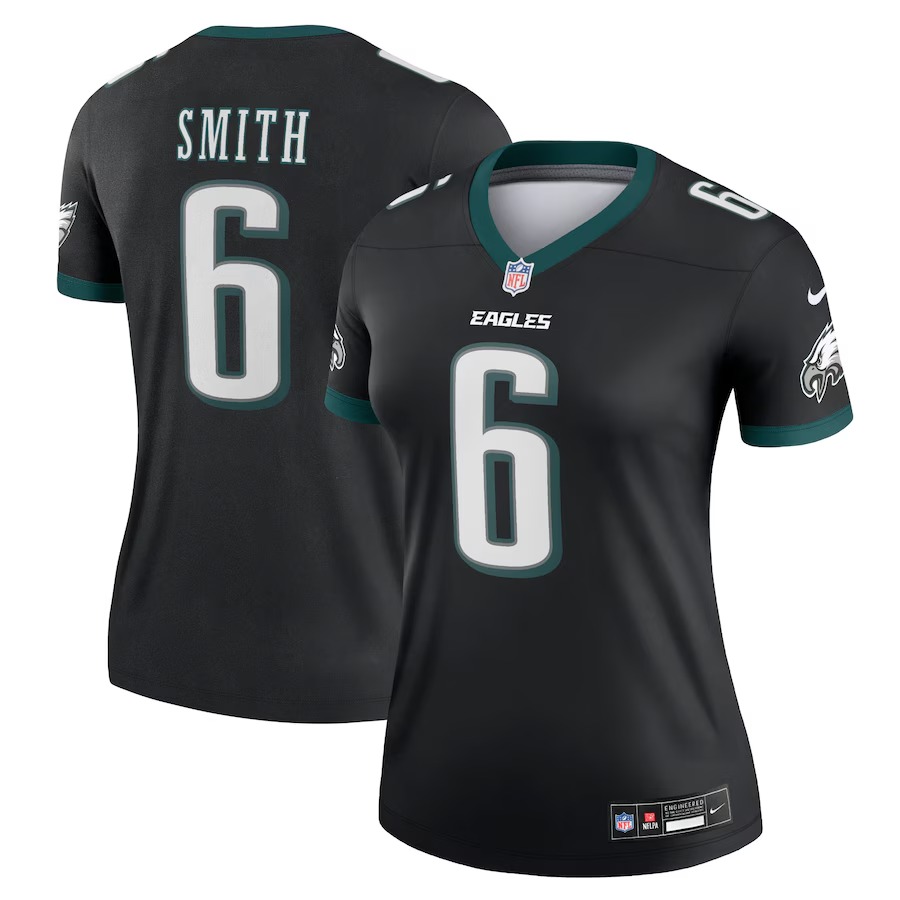 Women's Philadelphia Eagles DeVonta Smith Nike Black Alternate Legend Player Performance Top