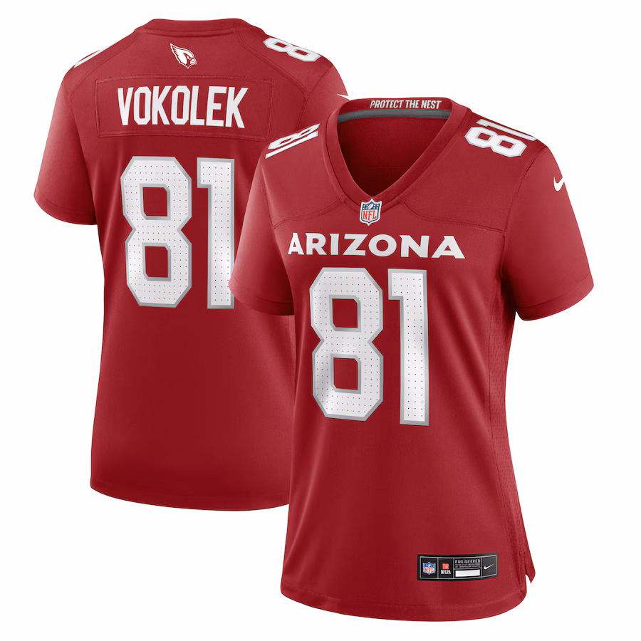 Women's Arizona Cardinals Travis Vokolek Nike Cardinal Game Jersey