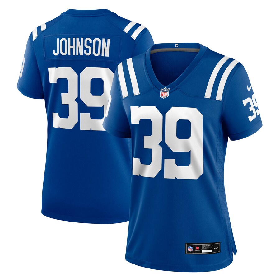 Women's Indianapolis Colts Alex Johnson Nike Royal Team Game Jersey