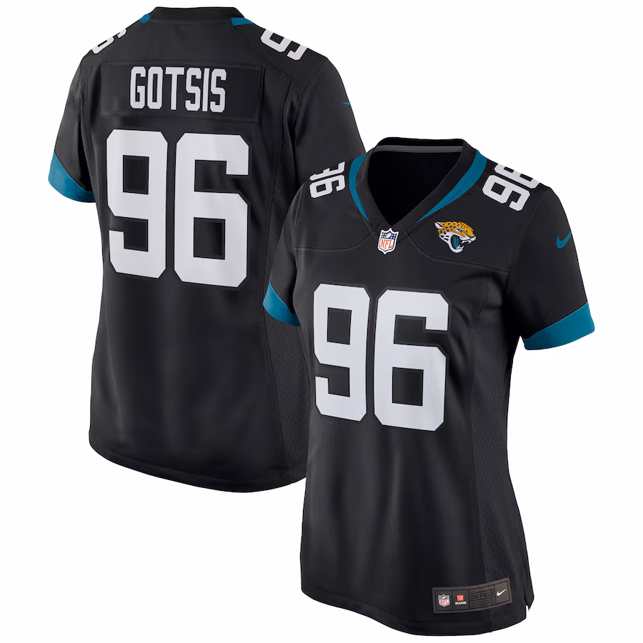 Women's Jacksonville Jaguars Adam Gotsis Nike Black Game Jersey