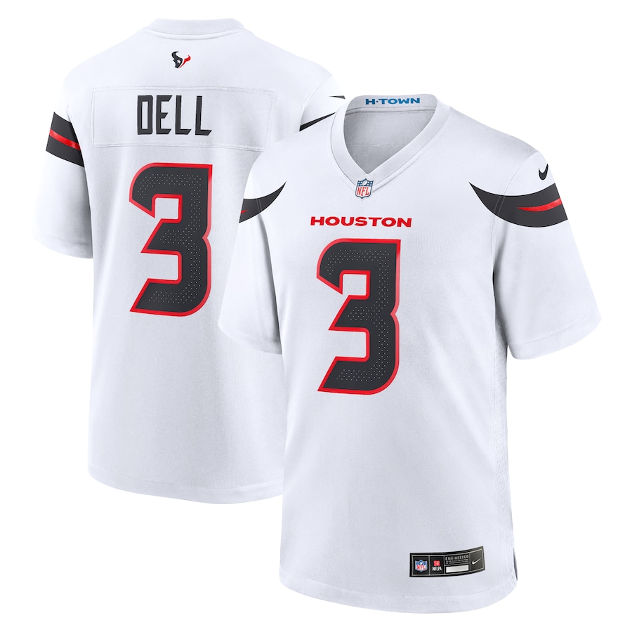 Men's Houston Texans Tank Dell Nike White Game Jersey