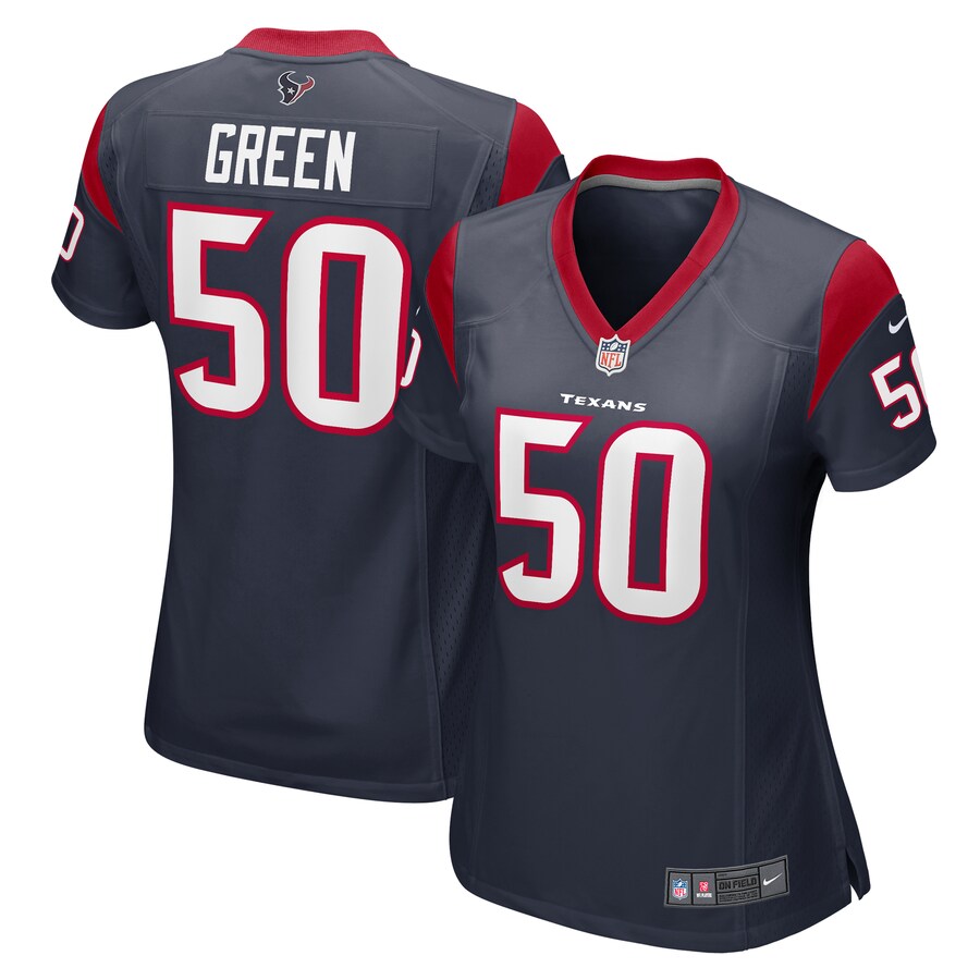 Women's Houston Texans Kendrick Green Nike Navy Team Game Jersey