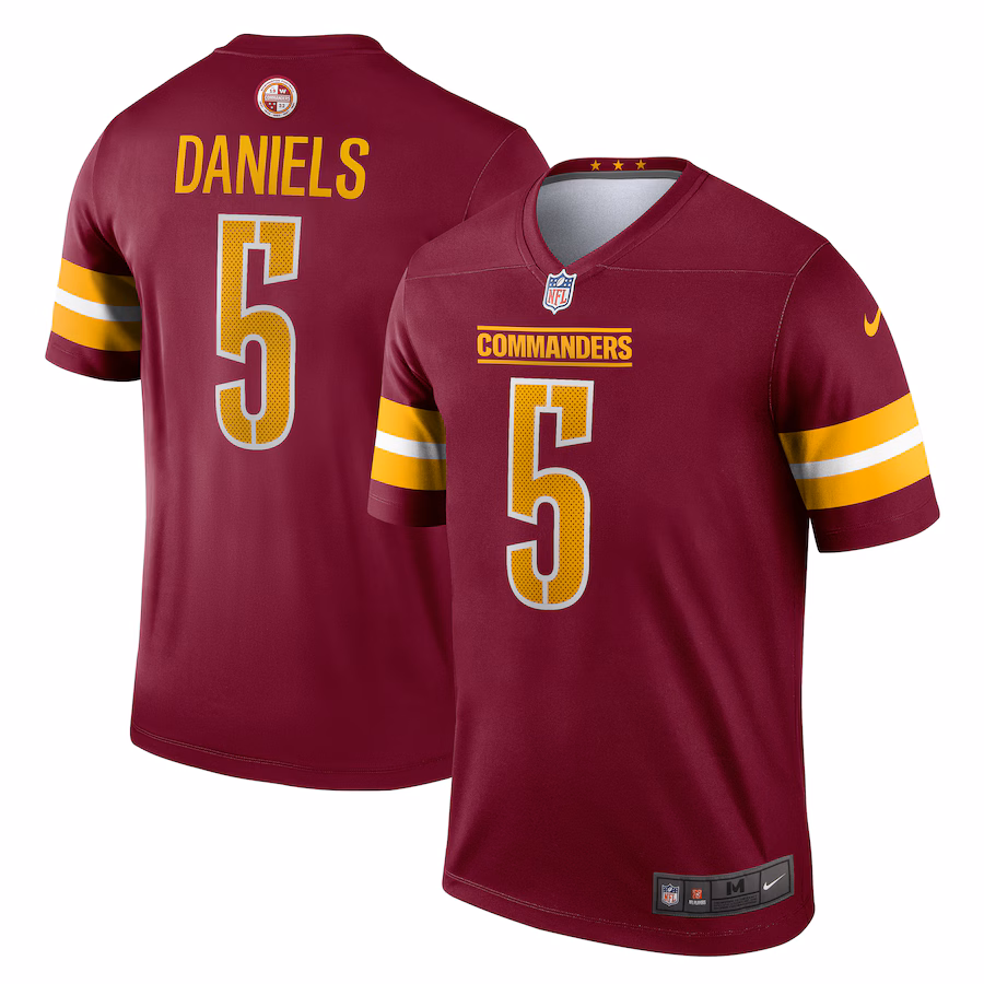 Men's Washington Commanders Jayden Daniels Nike Burgundy Team Legend Jersey