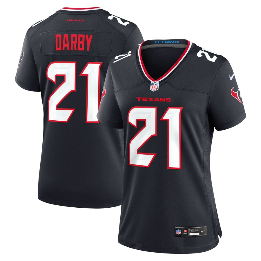 Women's Houston Texans Ronald Darby Nike Navy Team Game Jersey