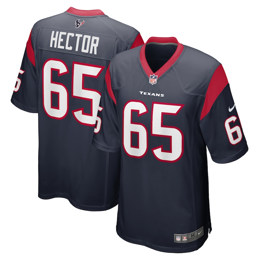 Men's Houston Texans Bruce Hector Nike Navy Game Jersey