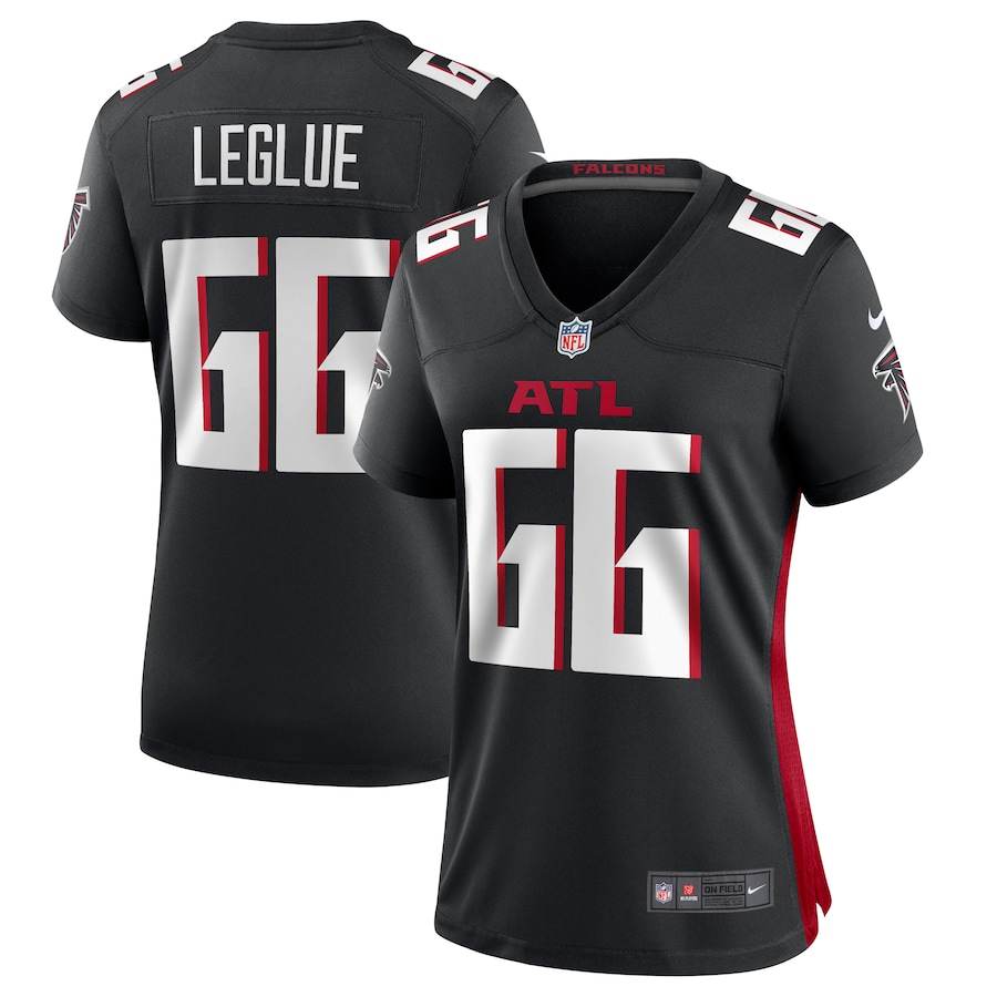Women's Atlanta Falcons John Leglue Nike Black Team Game Jersey