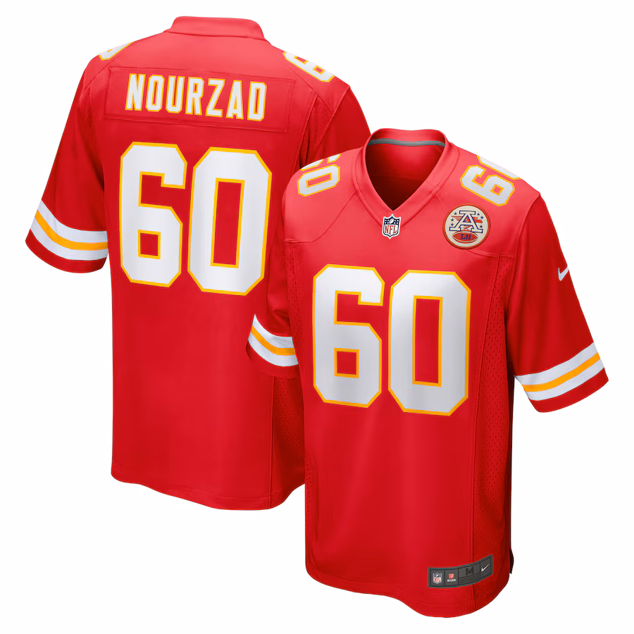 Men's Kansas City Chiefs Hunter Nourzad Nike Red Game Jersey