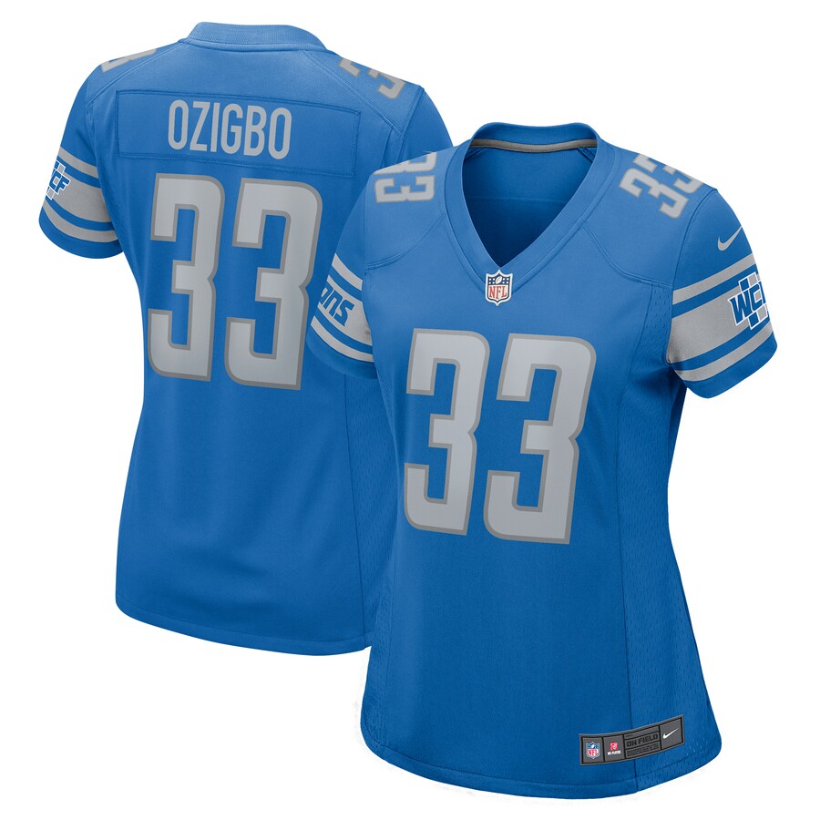 Women's Detroit Lions Devine Ozigbo Nike Blue Game Jersey