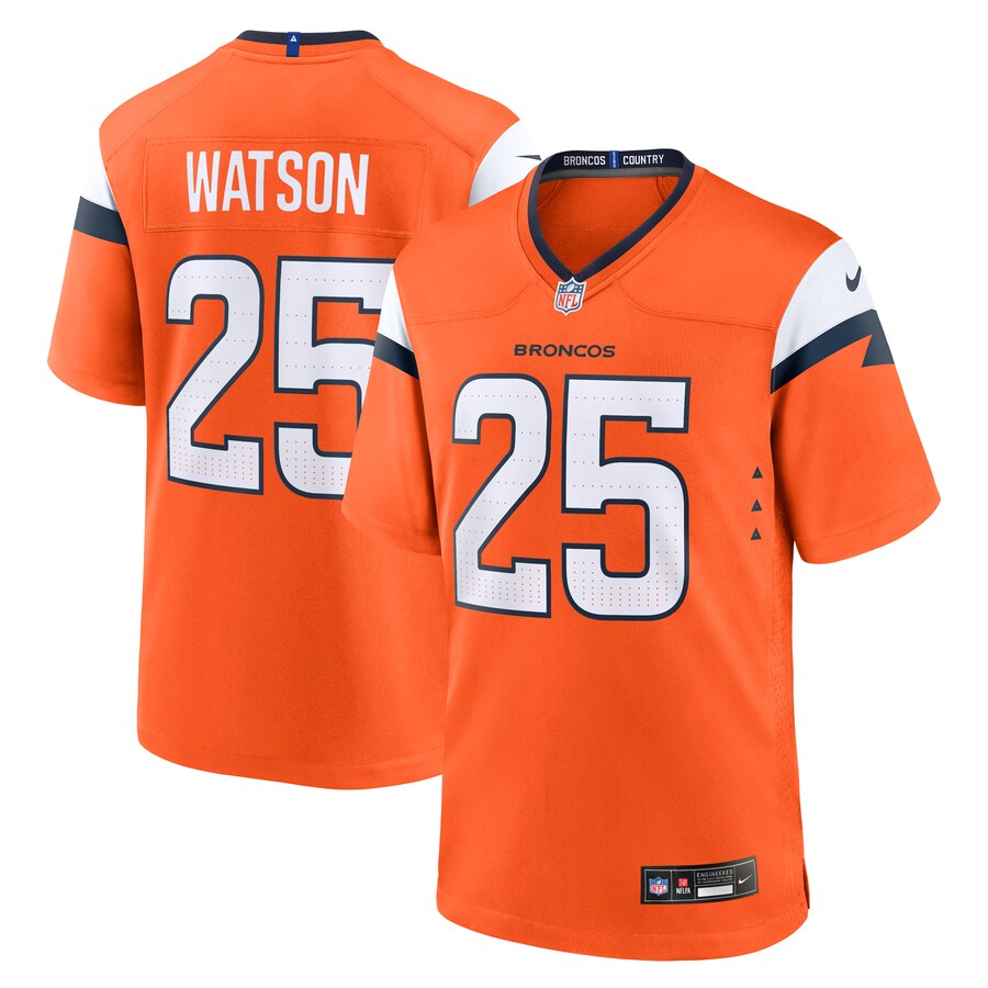 Men's Denver Broncos Blake Watson Nike Orange Team Game Jersey