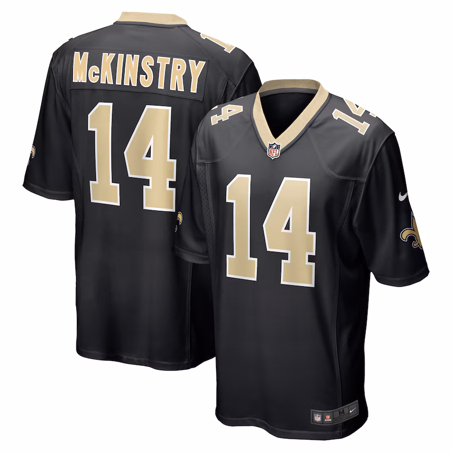 Men's New Orleans Saints Ga'Quincy McKinstry Nike Black Player Game Jersey
