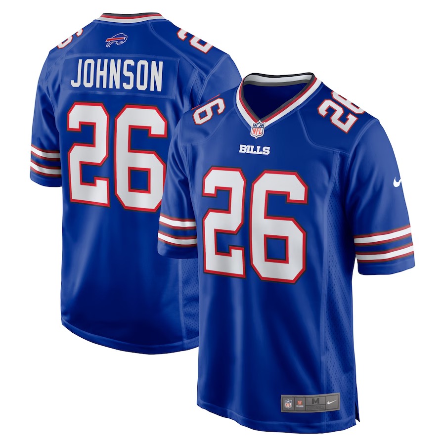 Men's Buffalo Bills Ty Johnson Nike Royal Team Game Jersey
