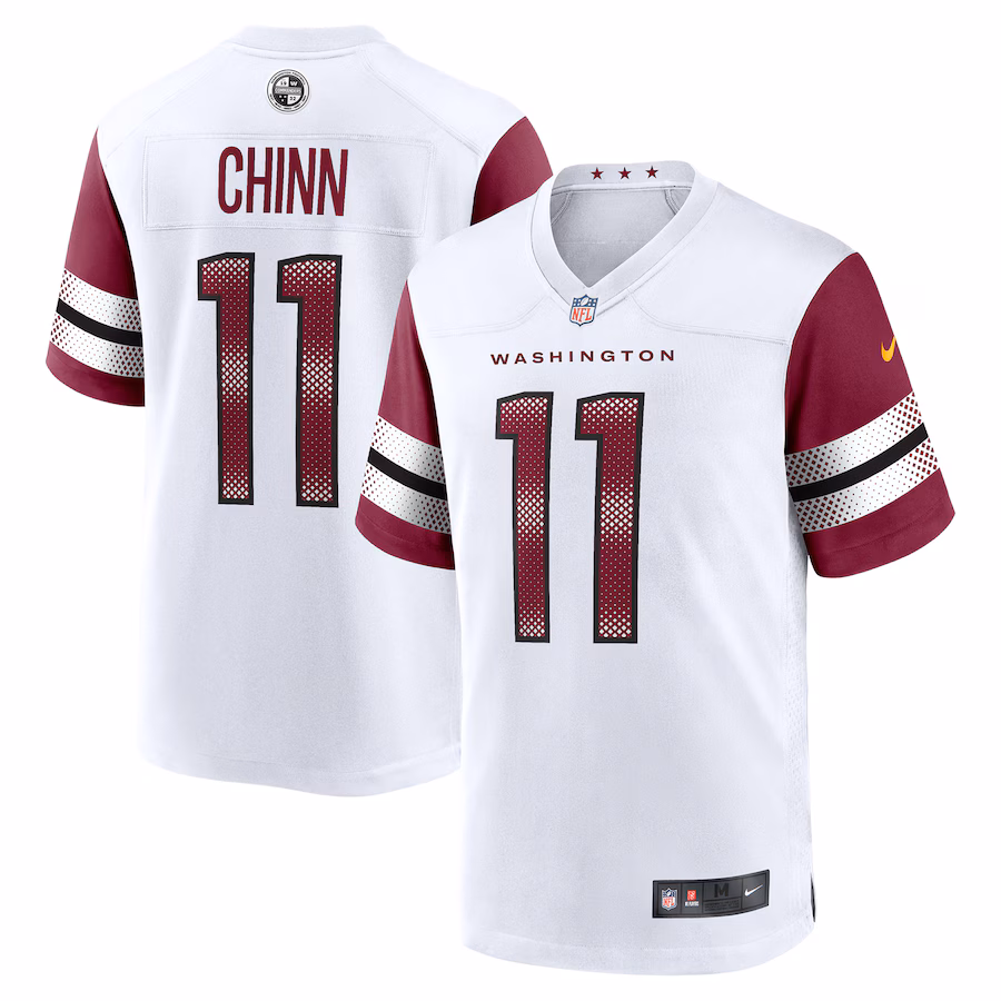Men's Washington Commanders Jeremy Chinn Nike White Game Jersey