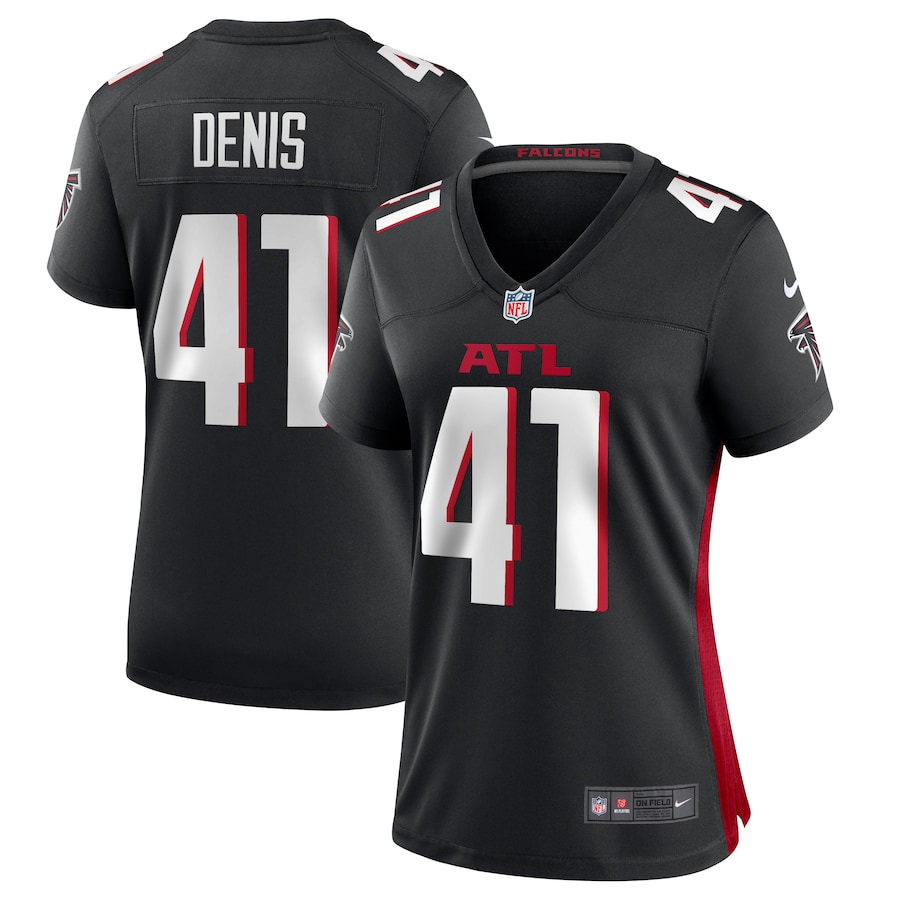 Women's Atlanta Falcons Lukas Denis Nike Black Game Jersey