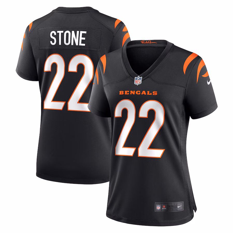Women's Cincinnati Bengals Geno Stone Nike Black Game Jersey