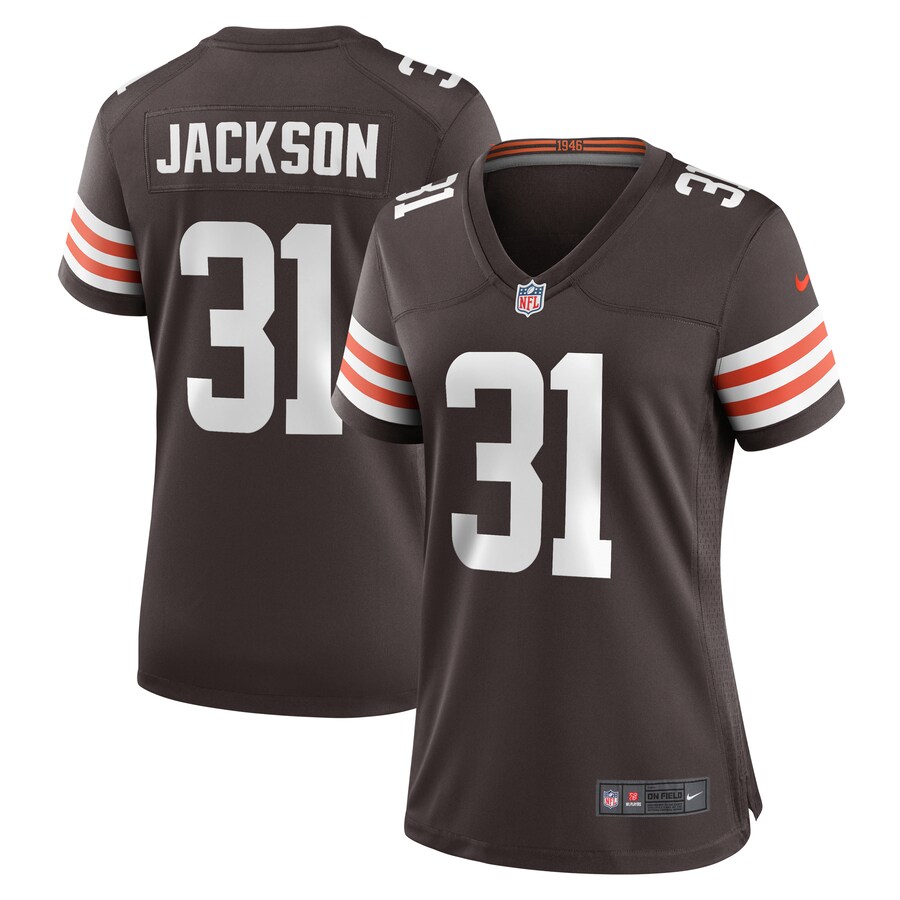 Women's Cleveland Browns Deon Jackson Nike Brown Game Jersey