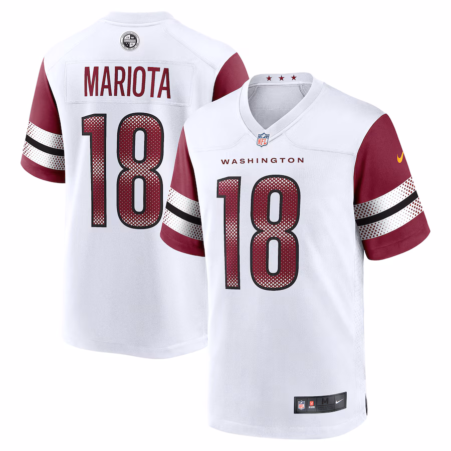 Men's Washington Commanders Marcus Mariota Nike White Game Jersey
