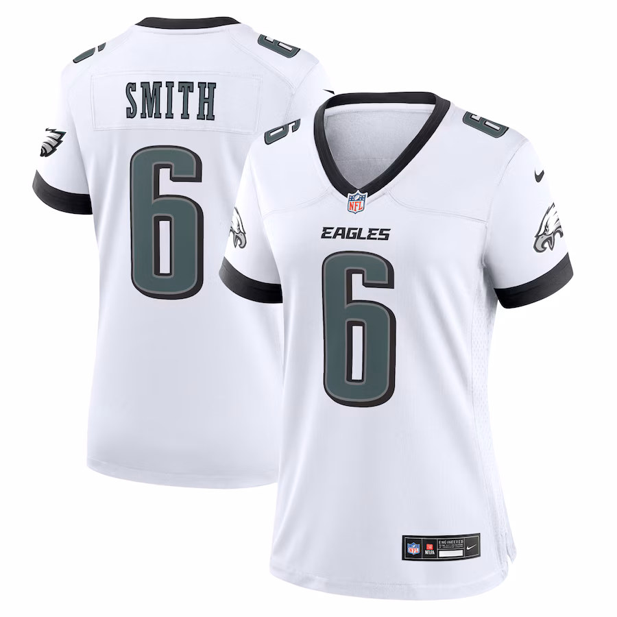 Men's Philadelphia Eagles DeVonta Smith Nike White Game Jersey