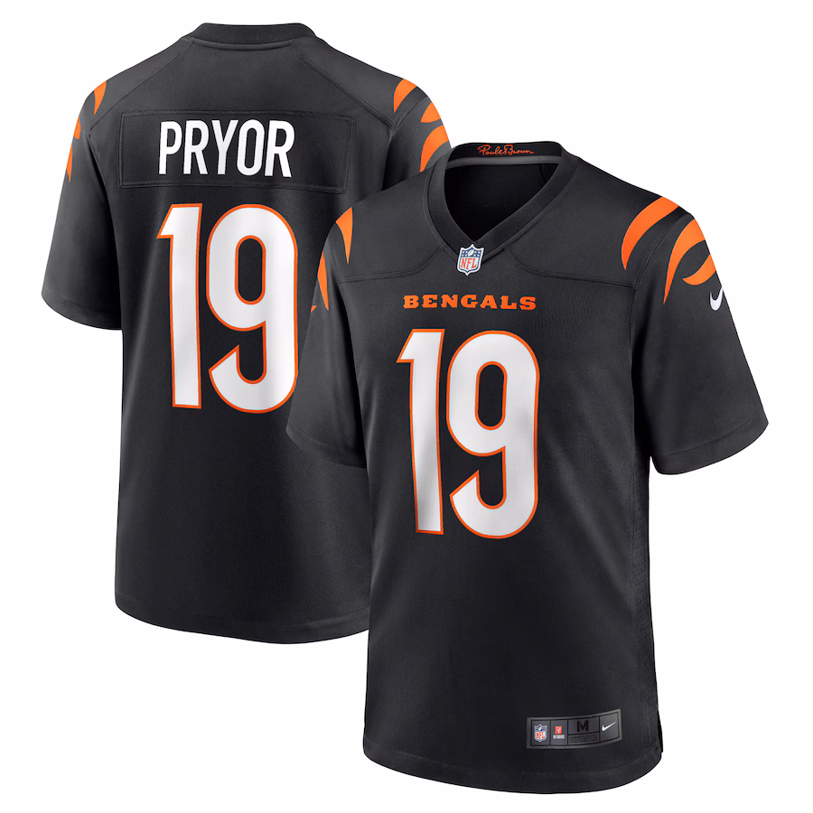 Men's Cincinnati Bengals Kendric Pryor Nike Black Game Jersey