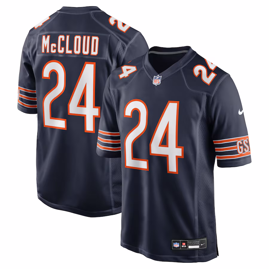 Men's Chicago Bears Nick McCloud Nike Navy Team Game Jersey