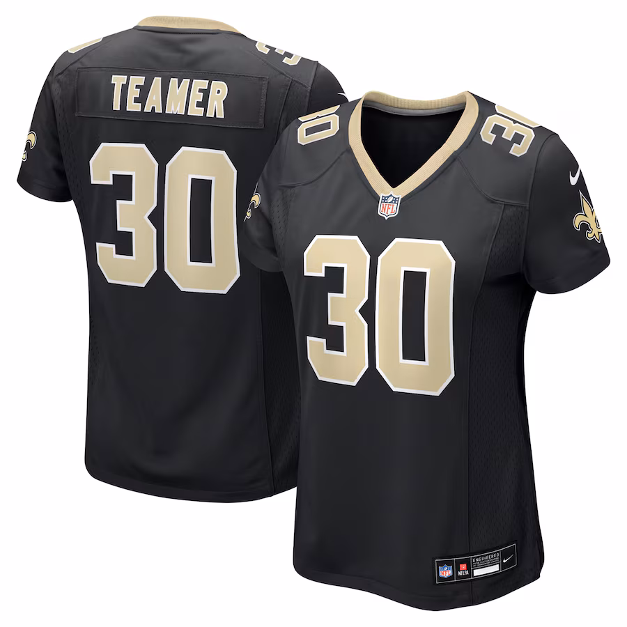 Women's New Orleans Saints Roderic Teamer Nike Black Game Jersey