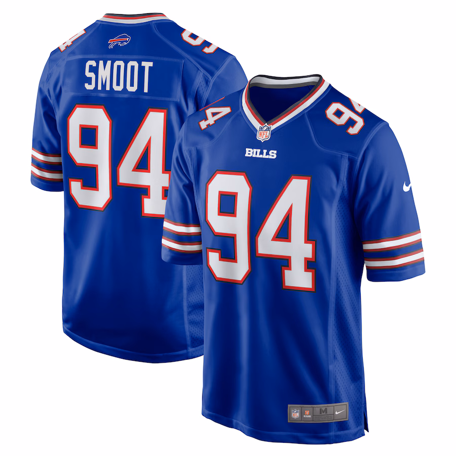 Men's Buffalo Bills Dawuane Smoot Nike Royal Game Jersey