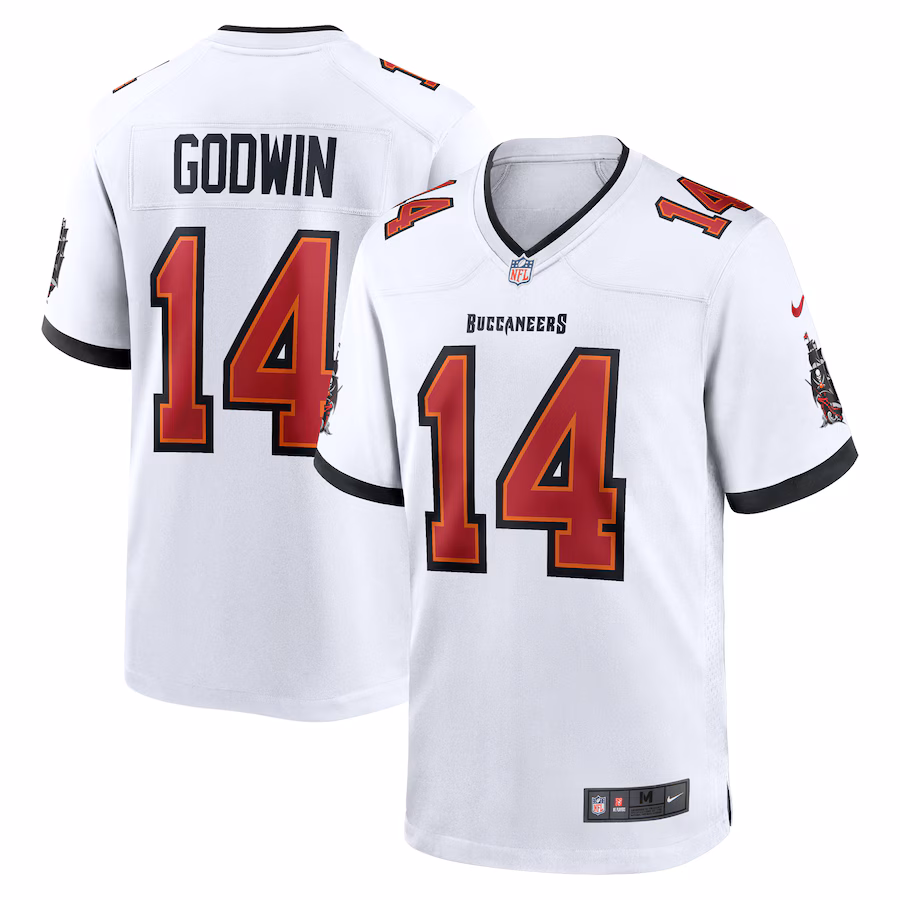 Men's Tampa Bay Buccaneers Chris Godwin Nike  White White Game Jersey