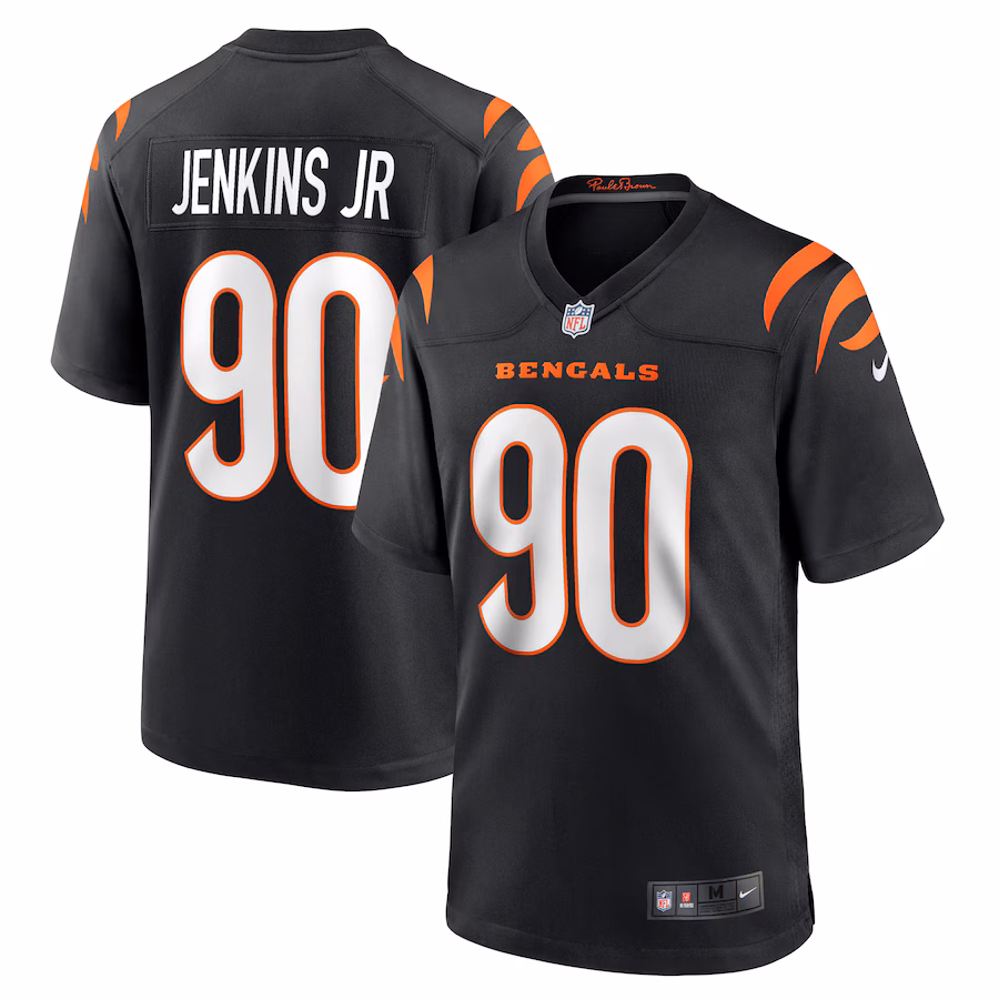 Men's Cincinnati Bengals Kris Jenkins Jr. Nike Black Game Jersey