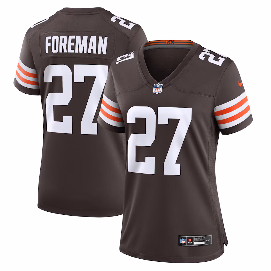 Women's Cleveland Browns D'Onta Foreman Nike Brown Game Jersey