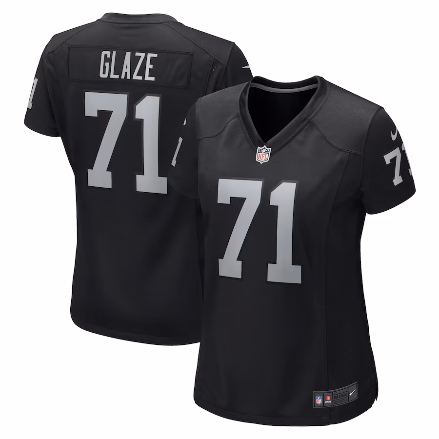 Women's Las Vegas Raiders DJ Glaze Nike Black Game Jersey