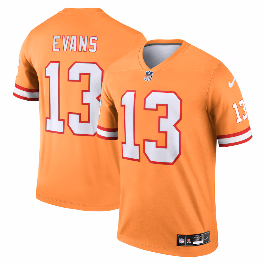 Men's Tampa Bay Buccaneers Mike Evans Nike Orange Alternate Legend Player Performance Top